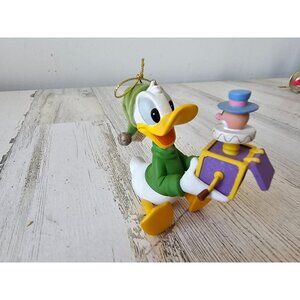 Disney direct Donald duck ornament Jack in the Box Xmas tree felt
